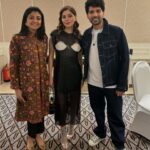 Bhoomi Trivedi Instagram – Thank you @showsofindia for honouring my work.
 Evening be special when meeting precious people ❤️