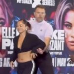 Bi Nguyen Instagram – She was talking all that shit during the press. I’m more of a face to face person. 😈