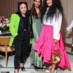 Bi Nguyen Instagram - Power moves with powerful women! Thank you @saks for celebrating #aapiwomen and @amandangocnguyen for hosting this beautiful dinner. #aapiheritagemonth #aapi #sisterhood Styled by: @alala Shoes from: @alexanderwangny