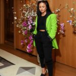 Bi Nguyen Instagram – Power moves with powerful women! Thank you @saks for celebrating #aapiwomen and @amandangocnguyen for hosting this beautiful dinner. #aapiheritagemonth #aapi #sisterhood

Styled by: @alala 
Shoes from: @alexanderwangny