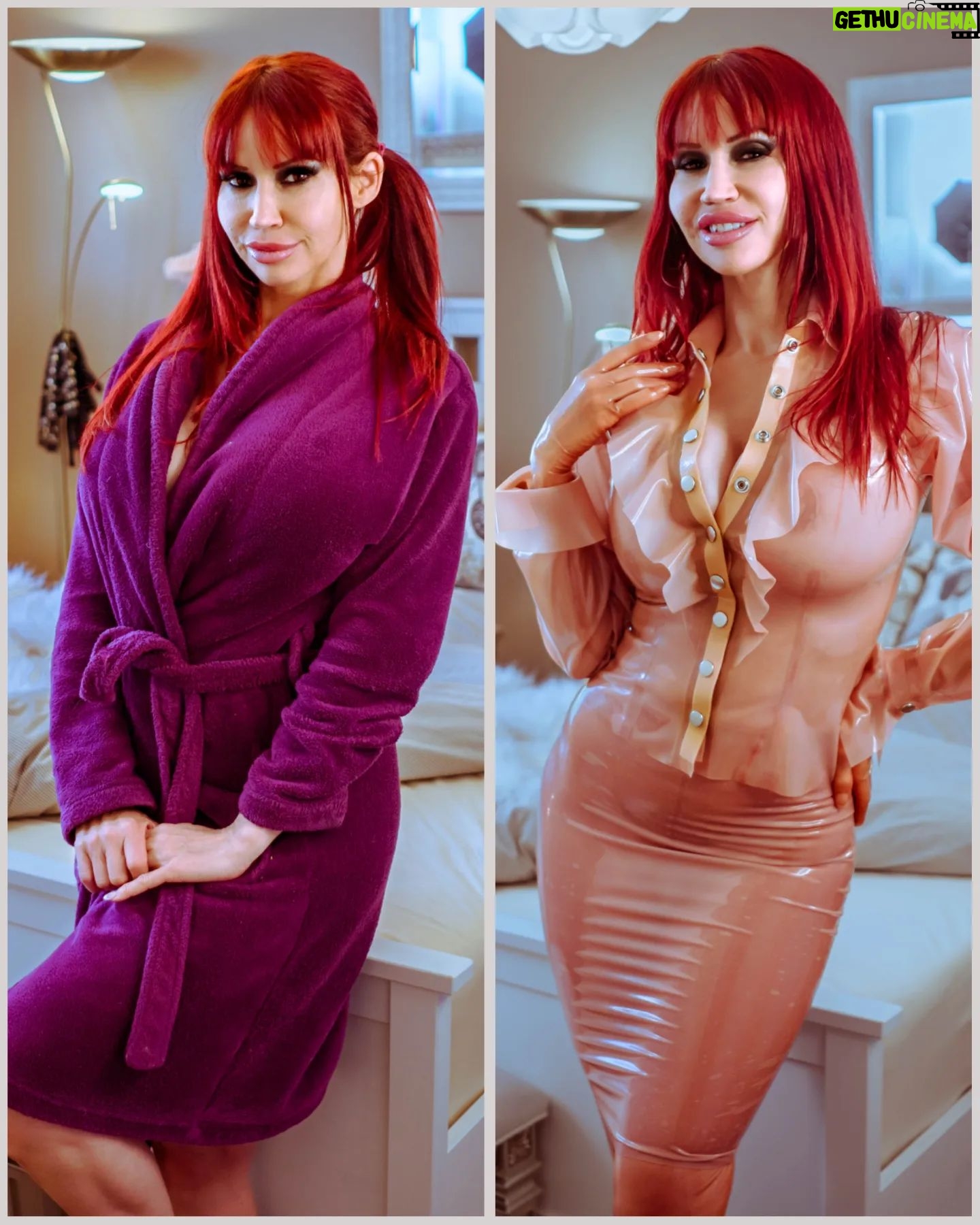Bianca Beauchamp Instagram - Before & After! 😁😁 Full set @ ILOVEBIANCA #latex by @westwardboundlatex
