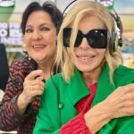 Bibiana Fernández Instagram – El día empezó bien, rodeada de gente que admiro nos visitó @carmenlinaresoficial , Doña han venido mis compadres, comida perros 🐶 arte puro ❤️que mas quiero
