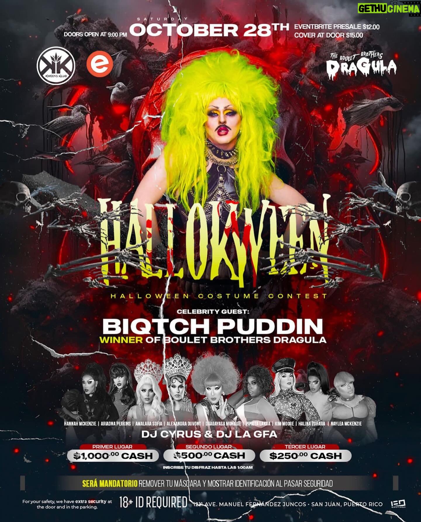 Biqtch Puddin Instagram - Tonight catch me at the ICONIQ @kweensklub in San Juan #PuertoRico 🇵🇷✨