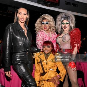 Biqtch Puddin Instagram - Nothin’ but a gewd time at the @werehere premiere! Seriously the episode they showed us was so mindblowingly awe inspiring. Thank you @humanbyorientation for inviting me and @gettyimages for the fabulous photos. #WereHere #hbomax #HBO