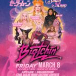 Biqtch Puddin Instagram - Our Annual #SailorMoon Show returns next Friday 3/8! It’s sure gonna be @Biqtchin to be fighting evil by moonlight at @precinctdtla . 🦸‍♀️🌙✨ Never been to #Biqtchin’? It’s an #ARCADE, #DRAGSHOW with a whole lot of Tomfoolery! Emo Tunes, Classic Hip Hop and lots of FagPop! Every moment is pure Nostalgic Bliss. 🎮✨ This month we are celebrating Sailor Moon! We are having a 200$ costume contest. Dress up as your favorite Sailor Senshi, Villain or Character from the beloved franchise. winner will be chosen by the audience so dress to impress! 💅✨ Performances by 💃🏽👨‍🎤 • @louisiannapurchase • @the.girlfriendexperience • @_just__essence • @kyrajete • @isadoraspreads • @vhexgirl • @heysuade • @lusciousdrag • @qveenzibi • @dannykeyes1 • @biqtchpuddin Featured Gaymes 👾🕹️ • Tekken 8 • Dead Or Alive 5 • Super Smash Bros ULT GoGo Dancers 🕺🤘 • @mars.wright • @benji_luna00 Beats By 🎶🥁 • @djlazyeye • @foxythedj Vendors 👙💄 • @pansypins • @slayfirecosmetics • @horseandhorn A 10$ cover gets you unlimited tokens to play Video Games, the opportunity to “Network” in the bathroom and also access to one of the best #DragShows in Los Angeles! Poster made by @timomakesstuff 🐾