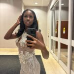 Birgundi Baker Instagram - @designsby.liamli made me the most beautiful dress everrrr. I felt like a diamond.
