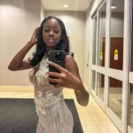 Birgundi Baker Instagram - @designsby.liamli made me the most beautiful dress everrrr. I felt like a diamond.