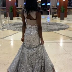 Birgundi Baker Instagram - @designsby.liamli made me the most beautiful dress everrrr. I felt like a diamond.