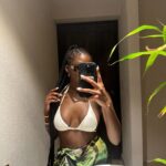 Birgundi Baker Instagram - resting beach face.