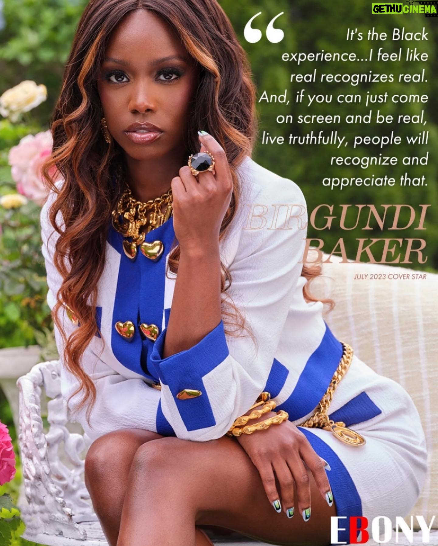 Birgundi Baker Instagram - that time we slayed on @ebonymagazine and couldn’t share it… anyway… the strike is over, praise God!