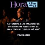 Blanca Lewin Instagram – 📍¡Ya tenemos ganadores!
En NTV junto a Hora 25 te regalamos dos entradas dobles para asistir a la obra teatral “Estás Ahí, Yin?”, protagonizada por Marcelo Alonso, que narra la obsesión de un profesor de la ciudad de Vicuña con la figura del hijo adoptivo de Gabriela Mistral, Yin Yin.
🎭 Y los afortunados con los tickets son:
@fabiansant
@bastgarces
♦️ Los ganadores de las entradas no sólo podrán asistir a la obra, sino que también a un Conversatorio junto al elenco y el actor Francisco Reyes.
👀 ¡Atentos! Recuerda retirar las entradas hoy jueves 30 de mayo hasta las 17:30 horas en las oficinas de TV ubicadas en Bellavista 0990, Providencia con tu carnet de identidad.
Fecha de exhibición de la obra:
Jueves 30 de mayo a las 20:30 horas en el Teatro Centro Cultural Gabriela Mistral (GAM)
@TVN
@marceloalonsoactor
@cristianplana
@centrogam
@mikcleelafond
@steevens_benjamin
