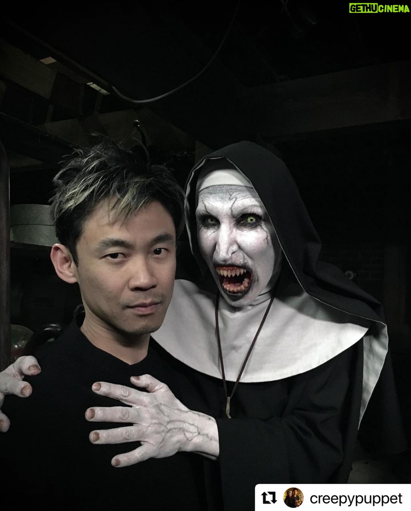 Bonnie Aarons - 18.6K Likes - #Repost @creepypuppet with @make_repost
・・・
NUN 2 — moving into production.
With @michaelchaves directing. Welcome back Michael and @bonnieaarons1 to #TheConjuringUniverse.
Here are some pics of Bonnie haunting me on The Conjuring 2 set.