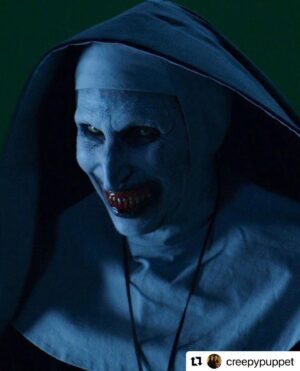 Bonnie Aarons Instagram - #Repost @creepypuppet with @make_repost
・・・
NUN 2 — moving into production. 
With @michaelchaves directing. Welcome back Michael and @bonnieaarons1 to #TheConjuringUniverse. 
Here are some pics of Bonnie haunting me on The Conjuring 2 set.