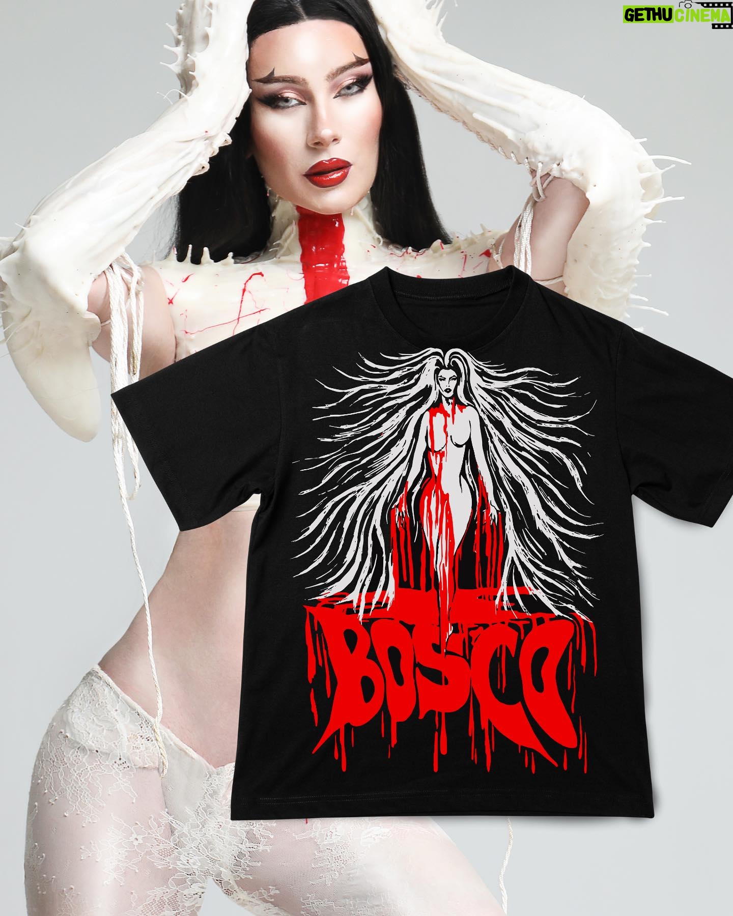 Bosco Instagram - 🔪🩸NEW MERCH🩸🔪 . . Link in bio for new shirt and signed poster🖤 🎨 @threepigsvintage (Suspiria inspired) 📸 @marco_ovando