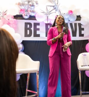 Brave Williams Instagram - A heartfelt thank you to my sisters who joined me on stage to usher in our first #BeBrave Enough to #BeInspired Women’s Brunch. Your presence, passion, wisdom, & stories, created such a powerful atmosphere. Slide 10 displays that love 💕I am deeply grateful for the impact you made on all of us. 🥹🙏🏽🫶🏽
👸🏽From @huffprgirl elevating our lives by teaching us how to create the perfect elevator pitch, to grow our business & personal endeavors. 

👸🏽To @therealcandiace sharing how to brave through the world of entertainment & LIFE while inspiring us with her candid truths & encouragement. 

👸🏽To @coach_ap_alston serenading us with her spoken words of how to brave through loss & disappointment but still being a vessel to be used, THEN, making us sweat 💃🏽🕺🏾 you ladies ROCKED! 👸🏽 💕Your dedication to uplift and empower all of the attendees was truly felt & received. THANK YOU. 
🌟Thank you for not just saying, “YES” to me, but beautifully showing up ready to serve. I couldn’t have done this without you. I love you. 

👸🏽🔥Thank you @djkeebeepooh_ for ALWAYS being a sister through the gift of music 🎶 🔥🙏🏽

📸 🫶🏽🔥 And a special Thank you @treneforbesphotography for gifting my event with your photography, your time, your energy, & capturing such amazing stills 💕 #girlpower #bebrave2024 #bebrave #elevation #hwop #bravewilliams #zumba