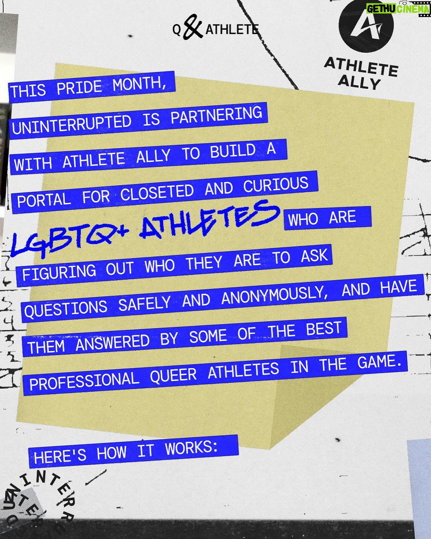 Breanna Stewart Instagram - Together, always. 🗣️ To celebrate Pride Month, we’re launching Q & Athlete in partnership with @breannastewart30 and @athleteally, to create a portal for closeted and curious LGBTQ athletes to submit questions safely and anonymously. Each week, we’ll be doing a roundup of questions submitted where users will hear directly from pro athletes. Hit the link in bio to submit your question and learn more.