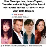 Bree Essrig Instagram – This just in: the #GoodGirl cast is even better than anyone could’ve imagined (thank you @aarzi)! We’re currently on Day 8 of production & every day I watch the dailies back & cry bc our actors are SO good & our crew’s talent & attention to detail is unmatched! The film is gonna be FUCKING AMAZING & I’m so grateful to be collaborating with some of the greatest people in the biz 😭 Our cast is chock-full of phenomenal actors & they’re all absolute stars! I can’t show any BTS pics or vids for awhile bc we can’t have any spoilers floating out there so you’re just gonna have to stay tuned! 💖🤌