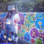 Bree Turner Instagram – HUGE thanks to my old pal, @bradysmithhere for offering his generosity and time to adding a new mural to my kids’ school! He even let me add a circle even though I was STRESSING over symmetry. Go this Sat and hear him read aloud his new children’s novel, BUG SANDWICH, at @thegrovela  @barnesandnoble 💚💛🧡🩷🩵