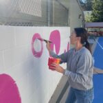Bree Turner Instagram – HUGE thanks to my old pal, @bradysmithhere for offering his generosity and time to adding a new mural to my kids’ school! He even let me add a circle even though I was STRESSING over symmetry. Go this Sat and hear him read aloud his new children’s novel, BUG SANDWICH, at @thegrovela  @barnesandnoble 💚💛🧡🩷🩵
