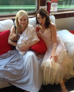 Bree Turner Instagram - @clairecoffee and I have been through a lot together. Not everyone can say they have emotionally supported their friend as she breastfeeds on the @tvguidemagazine yacht at @sdcc2022 while drinking a free Bloody Mary. I’m just that kind of pal. This week on the pod, we level up our relationship by talking to each other about @grimmpeacock episode 113. Oh, it’s a GOOD ONE! @thegrimmcast