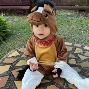 Brenda Robles Instagram - ESTE ES MI PONY FAVORITO, EL MAS PEQUEÑO DE MIS NIETOS. QUE BELLO ERES MI AMOR. TE AMO CON TODO MI SER. SU PRIMER HALLOWEEN 🎃