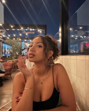 Briana Jones Instagram - october is my month 🍒💋🥀🦂