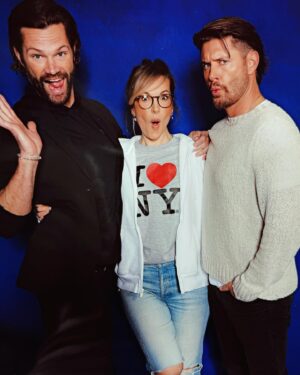 Briana Buckmaster Instagram - I’m absolutely shattered from the last 3 weeks, but it came with the sweetest finale with my favorite Bucklecki photo op. (OG from 2018) Love these boys. Love everyone at @creationent. And love my #spnfamily. #spnNJ