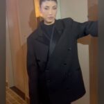 Briana Cuoco Instagram - all black for jenny for dbd press 🖤 mu: @sierraaxo hair: @valeriethehairstylist & @daveydidmyhair mini @dionlee || tuxedo jacket @toteme || heels @stuartweitzman || vintage leather