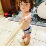 Briana Renee Instagram - We’re coming up on autism awareness month in April, but I just couldn’t wait to share this beautiful piece ~ Our Maverick fits his name perfectly, and his sings his own melody in perfect tune 👉🏻 ❤️💛💙@manning_party_of_5 #autismmom 💋#rebelwithagoodheart #beatstohisowndrum #beautifulboy #autismawareness 🌈