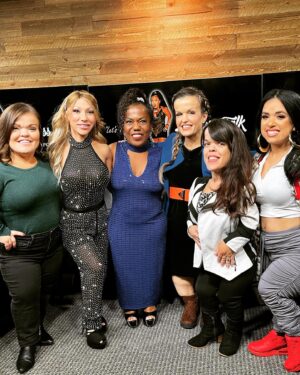 Briana Renee Instagram - Reunited with these ladies after 5 YEARS 😍 On the set of @1lilboss7 Podcast #littlebosstalk … Stay tuned! #littlewomenla #newchapter