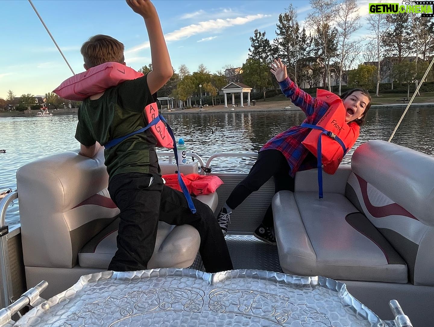 Briana Renee Instagram - Spent the afternoon pedal-boating at Lake Harveston & feeding the beautiful duck’s 🚤🤍🦆👉🏻 #familytime #makingmemories #funinthesunset #futureduckmom