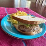 Briana Renee Instagram - New week new food {#14} added ground Turkey to the menu, and made some Turkey burgers with fresh avocado, @followyourheart soy free vegenaise, on @bfreefoods white bread (egg free 👌🏻), and spaghetti squash hash browns as my “fries” ~ cooked in @miyokoscreamery vegan butter & ¡voila! delicioso 💚 Only Himalayan sea salt to taste, and let the ingredients pop with natural flavor! #bonappetit #whatsforlunch #dairyfree #eggfree #healthyfood #nowUCme