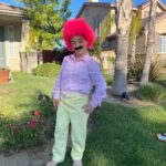 Briana Renee Instagram – Happy Halloween 👻 🎃Skeleton & Wilford Warstache 💀🕺🏻 #trickortreat
