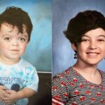 Briana Renee Instagram - School pictures finally arrived 📸 Love my kiddos! ♥️ #kindergarten #7thgrade