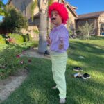 Briana Renee Instagram – Happy Halloween 👻 🎃Skeleton & Wilford Warstache 💀🕺🏻 #trickortreat