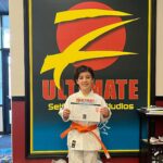 Briana Renee Instagram - Leiana is kicking a** and taking names💪🏻👊🏻 She earned her orange belt, and is ready to begin training for purple.. all after finishing 7th grade with a 3.89 GPA🤘🏻#futureblackbelt #mastersdegree ♥️ #proudmom #theskyisthelimit