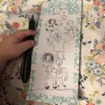 Briana Renee Instagram - Maverick drew the family and called it “true love” 🖼️🩵 of course he’s the biggest one 😜 #themannings #everafter #maverickjax #artist