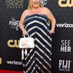 Bridget Everett Instagram - Nominated for a @criticschoice award! Didn’t bring home the hardware but got to meet Henry Winkler 🥰 and sit with dream makers Amy Gravitt and Carolyn Strauss. DDHD ⚡️⚡️ (bag is @methfountain) 💄 @jessica.ahn hair @_beautybygg_ 👗 @quinndustry