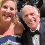 Bridget Everett Instagram - Nominated for a @criticschoice award! Didn’t bring home the hardware but got to meet Henry Winkler 🥰 and sit with dream makers Amy Gravitt and Carolyn Strauss. DDHD ⚡️⚡️ (bag is @methfountain) 💄 @jessica.ahn hair @_beautybygg_ 👗 @quinndustry