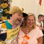 Bridget Everett Instagram - Brought my new signature accessory to @biglarreon678’s warm and wonderful show. I guess the question is, “who wore it best?” I not only model, but I also model. Larry is an incredible visual artist and designer but also one of my favorite songwriters. Where I’m from, we call that “too much talent!” Thanks for asking me to sing with you and @jimandralismusic. Family, right?