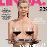 Bridget Maasland Instagram - Laten we proberen de norm aan te passen. Normaliseer ‘niet drinken’ in plaats van andersom. Het voelt zo tegenstrijdig om altijd te moeten uitleggen dat ik niet ‘ongezellig’ ben sinds ik geen alcohol meer drink. Zeker omdat ik meer plezier ervaar dan ooit en ik kan het mij de volgende dag nog allemaal herinneren. Wat een feest! Uit steeds meer onderzoeken blijkt dat alcohol net zo schadelijk is als roken en zeker voor vrouwen van mijn leeftijd. Ik laat iedereen vrij in zijn keuze. Zou fijn zijn als dat andersom ook gebeurt. Fotografie - @wendeliendaan Visagie - @gwenvanwaveren Magazine - @linda