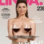 Bridget Maasland Instagram - Laten we proberen de norm aan te passen. Normaliseer ‘niet drinken’ in plaats van andersom. Het voelt zo tegenstrijdig om altijd te moeten uitleggen dat ik niet ‘ongezellig’ ben sinds ik geen alcohol meer drink. Zeker omdat ik meer plezier ervaar dan ooit en ik kan het mij de volgende dag nog allemaal herinneren. Wat een feest! Uit steeds meer onderzoeken blijkt dat alcohol net zo schadelijk is als roken en zeker voor vrouwen van mijn leeftijd. Ik laat iedereen vrij in zijn keuze. Zou fijn zijn als dat andersom ook gebeurt. Fotografie - @wendeliendaan Visagie - @gwenvanwaveren Magazine - @linda