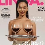 Bridget Maasland Instagram - Laten we proberen de norm aan te passen. Normaliseer ‘niet drinken’ in plaats van andersom. Het voelt zo tegenstrijdig om altijd te moeten uitleggen dat ik niet ‘ongezellig’ ben sinds ik geen alcohol meer drink. Zeker omdat ik meer plezier ervaar dan ooit en ik kan het mij de volgende dag nog allemaal herinneren. Wat een feest! Uit steeds meer onderzoeken blijkt dat alcohol net zo schadelijk is als roken en zeker voor vrouwen van mijn leeftijd. Ik laat iedereen vrij in zijn keuze. Zou fijn zijn als dat andersom ook gebeurt. Fotografie - @wendeliendaan Visagie - @gwenvanwaveren Magazine - @linda