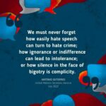 Bridget Moynahan Instagram - #repost @unitednations • “We must never forget how easily hate speech can turn to hate crime; how ignorance or indifference can lead to intolerance; or how silence in the face of bigotry is complicity.” — #UnitedNations Secretary-General @antonioguterres. From fact-checking to supporting vulnerable communities to sharing messages of tolerance, we can all take action to protect our common humanity and say #NoToHate.