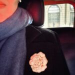 Bridget Moynahan Instagram - Me and my brooch just minding our NYC selves after a yummy dinner with my #gotogirl #citylife #oldfriends #maketime #checkin