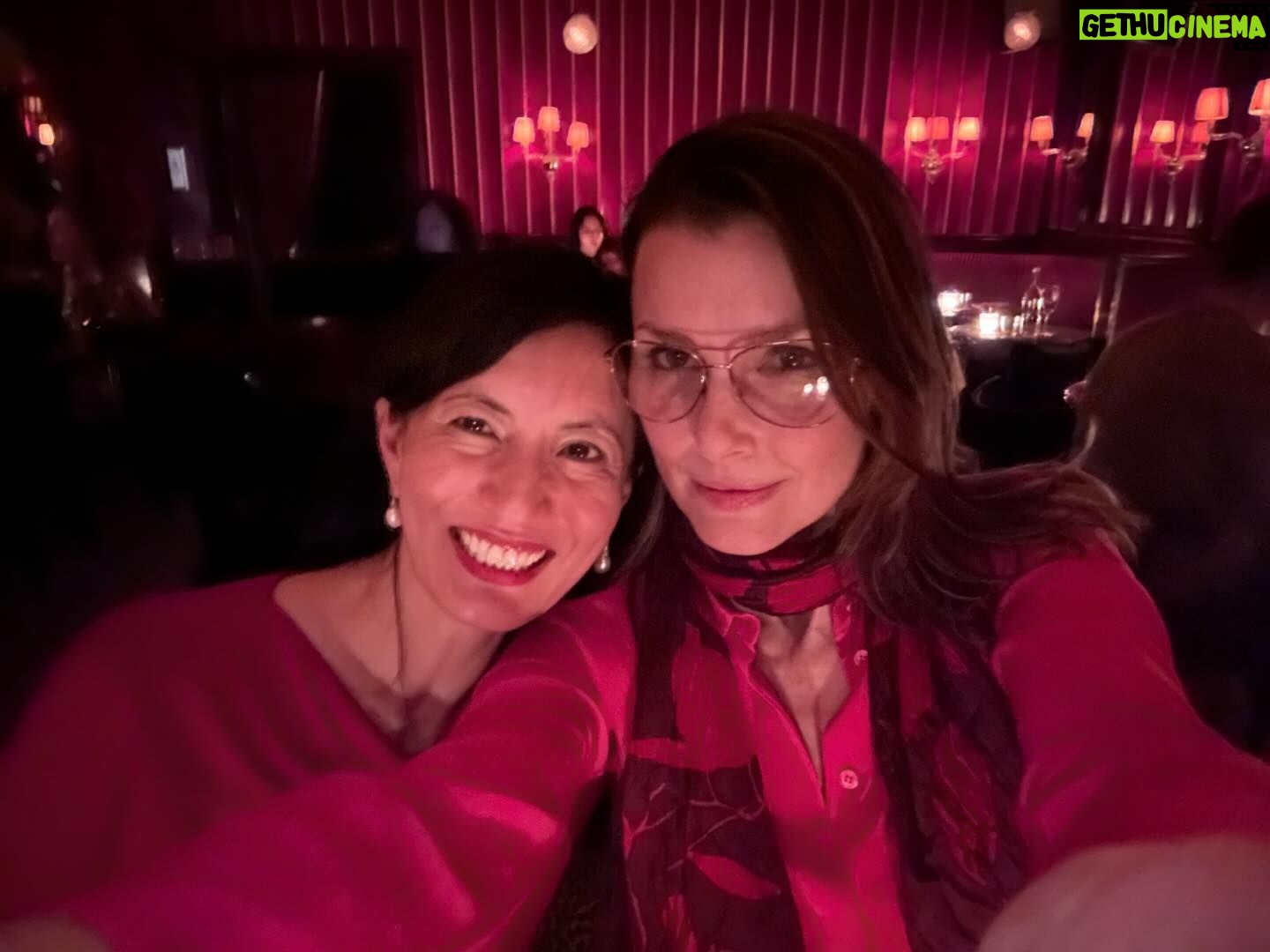 Bridget Moynahan Instagram - Thank you @bridgetbarkan for making our night so special @duaneparknyc! @joanneramoswriter was the #perfectdate #lunarnewyear #chinesenewyear #ladiesinred #explorenyc #supportartists #celebratelife