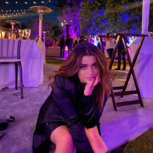 Brielle Barbusca Instagram - thank you for giving me an excuse to  not wear sweatpants and for a great night. happy birthday @leahremini 🖤