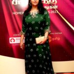 Brindha Sivakumar Instagram - What a lovely event it was @homepreneurawards !Soo heartfully put together to encourage women from varied fields striving hard to achieve their dreams! I Was soo happy to be a part of the jury in giving the Awards for the most deserving from 20 to 80 yrs of age! They all proved that Age is a mere number ,when it comes to achieving your goals . Just break all your mind barriers and start planning and working continuously towards what your heart strives and you will definitely succeed!!😊👍🏼✨. Thank you @hemavatar for making me a part of this beautiful event! Looking forward to many more happy memories ✨Thanks to #Sakthimasala and #naturals for always supporting such deserving people ! Thank you dear @ramyaabanindran 💖@polka.chennai for gifting me this beautiful cut work embroidered outfit !