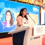 Brindha Sivakumar Instagram - Felt happy and honoured to be a guest speaker at #GEC held @radissongrt.hotels To Talk about the Importance of Extracurricular Enrichment in Education on Oct 28th 😊✨