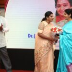 Brindha Sivakumar Instagram - At the inauguration of free Digital Mammography for Women ,under low income group and free treatment for breast cancer if detected ,by the Aathma foundation held At GRT GRAND on 6.11.22 inaugurated by Respected @tamilisaisoundararajan Mam . It is very important for woman after 40 age group to have yearly check of mammography to detect if any cancer cells in early stage and digital method is very effective . We pray that all of us live a happy and healthy life 😊✨🙏🏼!! Thanks to @shinysurendran for making me a part of this noble event. Hearty wishes to Dr Suresh ,Amma hospital Chennai for helping the needy senior citizens with free medicines, free dialysis ,free mammography and treatment for the same !God Bless🙏🏼✨!! Hope many of us could contribute to this noble Aathma foundation.